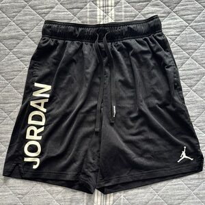 Jordan Black Athletic Shorts with Jumpman Logo